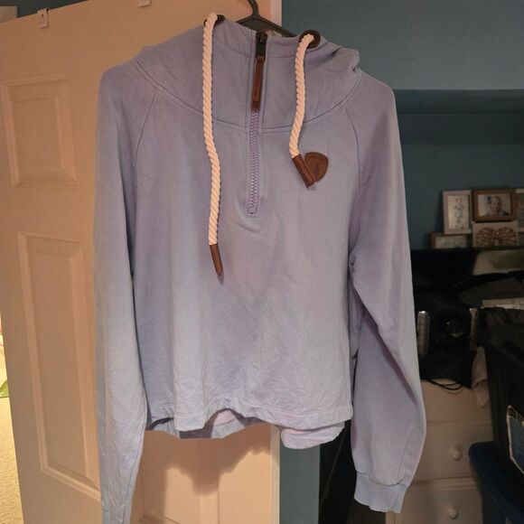 Wanakome Light Blue Cowl Neck Sweater - Picture 2 of 7